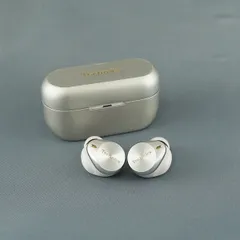 Panasonic Technics EAH-AZ80 完全ワイヤレスイヤホン USED美品 ノイズキャンセリング 高音質 防水 IPX4 マイク シルバー 完動品 V1807