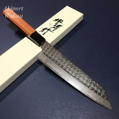 堺實光 フレア牛刀 210mm STRIX ダマスカス 専用柄 JIKKO 堺實光 フレア牛刀 210mm STRIX ダマスカス 専用柄 JIKKO - メルカリ