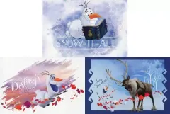 【中古】ポストカード(キャラクター) [単品] オラフ＆スヴェン 限定ポストカード3枚セットD 「アナと雪の女王2 ムビチケカード」