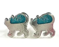 【中古】銀製品・指輪・アクセサリー(キャラクター) 水無月涙(ライトブルー/猫) 「ツキウタ。ピアスコレクション」