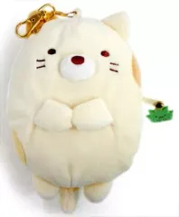 【中古】財布・パスケース(キャラクター) ねこ ぬいぐるみリールパスケース 「すみっコぐらし」