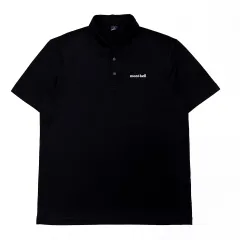 100 モンベル ブラック 機能性 カラーTシャツ