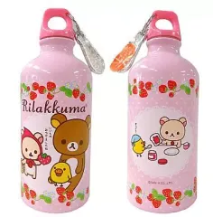 【中古】マグカップ・湯のみ(キャラクター) リラックマ＆コリラックマ＆キイロイトリ アルミボトルL(いちご/ドット) ｢リラックマ」