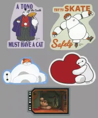 【中古】シール・ステッカー TYPE-E ダイカットステッカーセット(5枚組) 「Happyくじ ベイマックス vol.2.0」 I賞