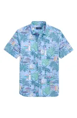 【送料無料】 ヴァインヤードヴァインズ メンズ シャツ トップス Cotton ButtonUp Shirt Serenity Blue