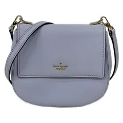 Kate spade(ケイトスペード) ショルダーバッグ - PXRU8271 ライトブルー ストラップ着脱可/斜めがけ レザー