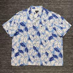 極品・激レア】POLO JEANS COMPANY アロハシャツ／藍色／S - メルカリ