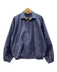 ラルフローレン RalphLauren 90s Swing Top Jacket スイング トップ ジャケット ジップアップ ハリントン アウター POLO 紺 ジャケット ロゴ ネイビー Mサイズ 104MT-2968