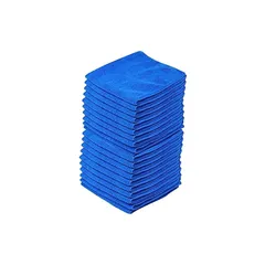 PandaTree 吸水 マイクロファイバークロス 50枚入 車タオル 洗車 家事用 掃除 速幹 業務用 ふき取り タオル (30×30cm) 0