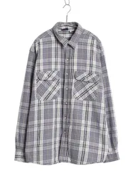 【お得なクーポン配布中!】 90s DAKOTA チェック 長袖 ヘビー フランネル シャツ メンズ XL 古着 オールド ファイブブラザー ネルシャツ ヘビーウェイト 大きいサイズ
