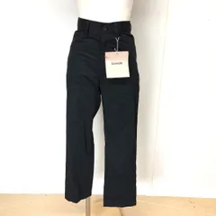 [値下げ交渉歓迎]  ZAMPA ザンパ 新品タグ付き 綿100% 美脚ストレート ブラック（黒） ウエスト59〜64 カジュアルパンツ B-337のサムネイル