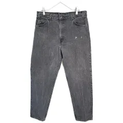 90年代 USA製 Levi's リーバイス 550 デニムパンツ ブラック(メンズ W36 L30)中古 古着 X7249
