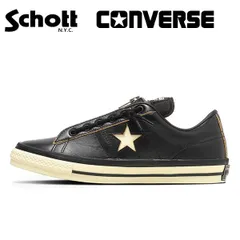 ショット【Schott】782-6190001 SCHOTT × CONVERSE ONESTAR Z Schott コラボ 靴 ビンテージ レザー スニーカー ロゴ メンズ アウトドア カジュアル コンバース ワンスター 限定モデル