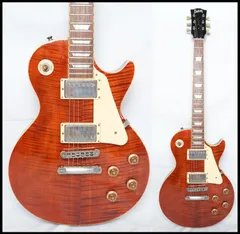 ★BURNY LSD-55N Amber 軽量&薄型レスポール レアモデル 状態良好 2008年製★のサムネイル