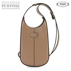 未使用 展示品 トッズ TOD'S ディーアイ マイクロ バッグ ショルダー バッグ レザー ベージュ XAWDBS30300ROR シルバー 金具 90318263