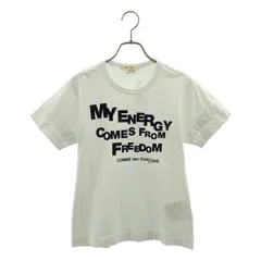 COMME des GARCONS / コムデギャルソン | 2020SS | コットン ロゴ プリント Tシャツ カットソー | S | ホワイト | レディース