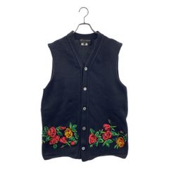 COMME des GARCONS HOMME PLUS 花刺繍 ニットベスト - メルカリ