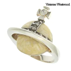 超美品 ヴィヴィアンウエストウッド Vivienne Westwood ソリッド オーブリング ラインストーン 立体 XS 約10号 レディース 未使用に近い