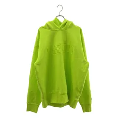 【美品】  LACOSTE / ラコステ | 両面ロゴ スウェット トレーナー フーディ | L | ライムグリーン系 | メンズ