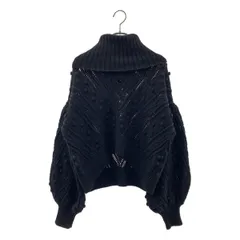 AMERI / アメリ | UNDRESSED GEOMETRY CUTTING KNIT ニット | F | ブラック | レディース