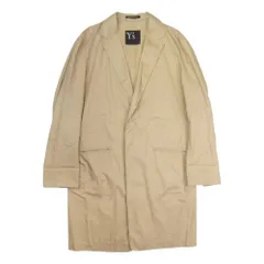 美品 11aw Y's ワイズ ヨウジヤマモト コットンギャバジン チェスターコート ワークコート ジャケット 2 ベージュ YP-J02-029 レディース 古着 中古 USEDのサムネイル