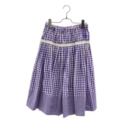 tricot COMME des GARCONS / トリココムデギャルソン | 2010SS | ギンガムチェック フレアスカート | パープル/ホワイト | レディース