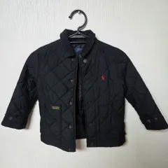 ポロ ラルフローレン キッズ キルティング ジャケット ブラック 3T