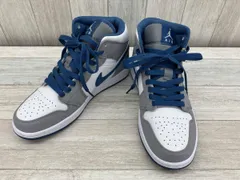 NIKE／ナイキ／AIR JORDAN 1 MID GS TRUE BLUE／スニーカー／25.5.cm／ブルー ／DQ8423-014
