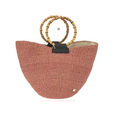 TREASURE TOPKAPI トレジャートプカピ かごバッグ  バンブーハンドル アバカ    ピンク レディース / 240001196934のサムネイル