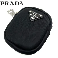 【美品】PRADA(プラダ) Re-Nylon トライアングルロゴ　ミニポーチ　ナイロン　ブラック