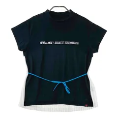 サイズ：2 NEW BALANCE GOLF ニューバランス  モックネック半袖Tシャツ プリーツ  ブラック系 [240101634955] ゴルフウェア レディース ストスト