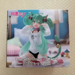 初音ミク タイトー デスクトップ キュート 猫耳 シャツ フィギュア ボックスのみ開封