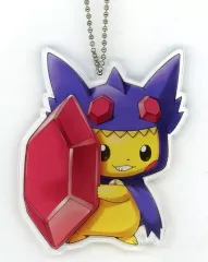 【中古】雑貨 メガヤミラミのポンチョを着たピカチュウ ダイカットアクリルチャーム 「ポケットモンスター」