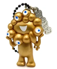 【中古】キーホルダー EXPO2025 ミャクミャク キャラ立体PVCボールチェーン(GOLD)