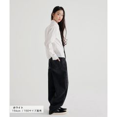 MINIROI 넥타이 칼라 첨부 화이트 셔츠 긴 소매 세련된 소녀 걸스 캐주얼 올 시즌 귀여운 한국 어린이 옷 120cm 130cm 140cm 150cm