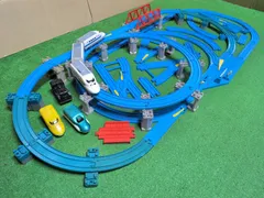 プラレール　自動ポイント3コース デラックス レイアウト　東海道新幹線（動作可能）