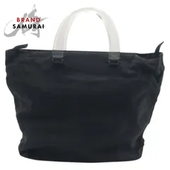 美品 PRADA プラダ テスート 三角ロゴ ブラック 黒 ナイロン/プラスチック ハンドバッグ トートバッグ レディース 506636【中古】