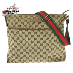 GUCCI グッチ シェリーライン ベージュ シルバー金具 GGキャンバス/レザー 189751 ショルダーバッグ 男女兼用 レディース 600444【中古】