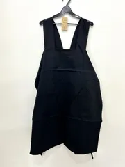 【A-46280BK】訳あり エプロン ツイル 厚地 日本製 肩掛け 紐 ポケット付き アート活動 DIY ワークショップ 作業着 ガーデニング 花屋 ブラック 黒