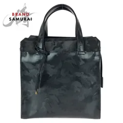 美品 aniary アニアリ カモフラ 迷彩 ブラック 黒 ゴールド金具 シルバー金具 レザー ミニトートバッグ ハンドバッグ  レディース 601053【中古】