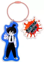 【中古】キーホルダー 早川アキ イラストレーターHERコラボ ビッグアクリルキーホルダー 「チェンソーマン」