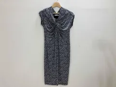 MAX MARA マックスマーラ ニットノースリーブワンピース ノースリーブワンピース ワンピース 白／黒ジャガード柄 38 春夏