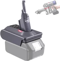 Melasta V7/V8用 リチウムバッテリー・変換アダプター（マキタなどの18V電動工具電池適用） V7/V8 Slim，Fluffy，Absolute，Motorhead，Absolute Extra...のサムネイル