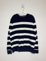トミーヒルフィガー ストライプ スウェット ヴィンテージフィット L