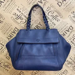 トリーバーチ ハンドバッグ 革 青 フォーマル 旅行 GC294