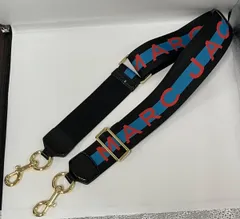 MARC JACOBS マーク ジェイコブス その他服飾小物 ショルダーストラップ マルチカラー ブラック 総柄 ロゴ インポート