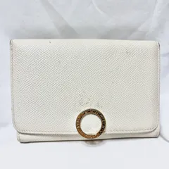ブルガリ　BVLGARI　三つ折り財布　レザーロゴクリップ　ラージウォレット