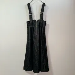 AZUL by moussy フェイクレザー ジップアップ ジャンパースカート サイズM ブラック 黒　　　　T-179