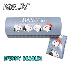PEANUTS SNOOPY スヌーピー クロス付き メガネケース FUNNY BEAGLE 新学期 入学 小中高生 おしゃれ キャラクターグッズ お祝い プレゼント ギフト カミオジャパン (230197)