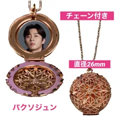 パクソジュン 写真入り ロケット ペンダント ネックレスチェーン付き 韓流 グッズ 母の日 誕生日 ギフト プレゼント whp005-1のサムネイル
